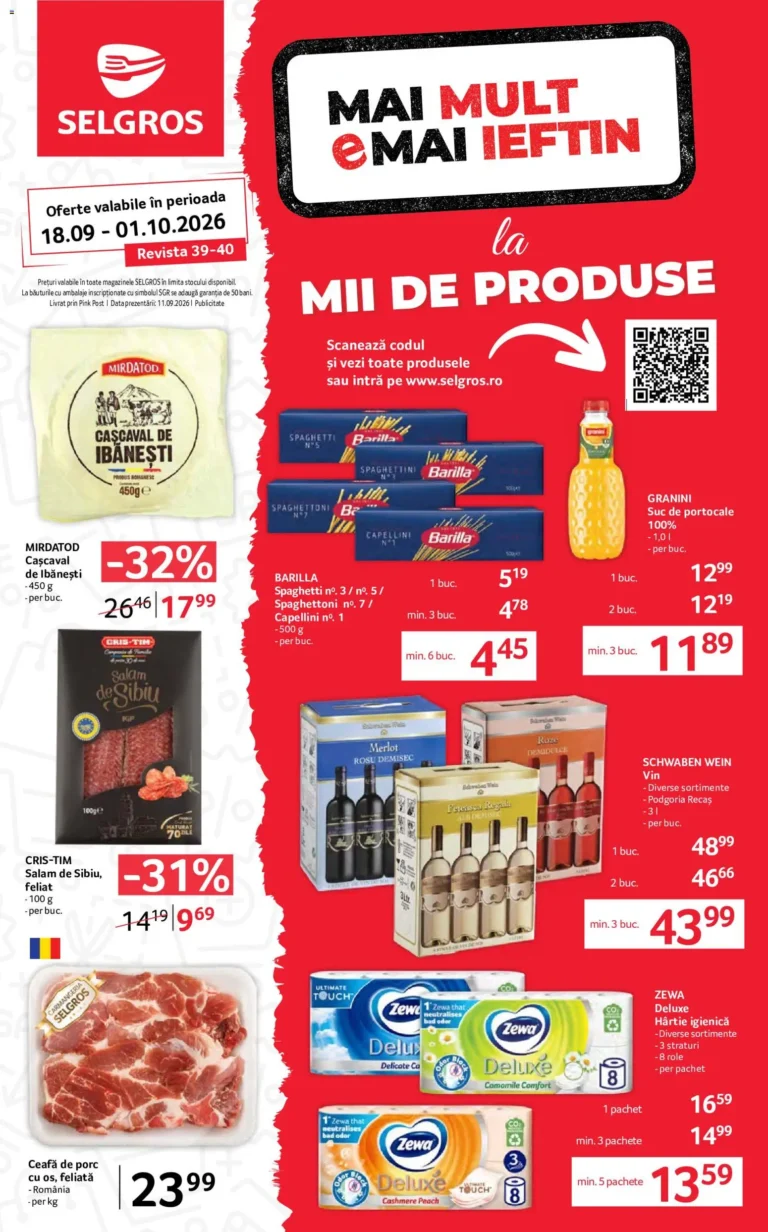 Selgros catalog 18.09.2026