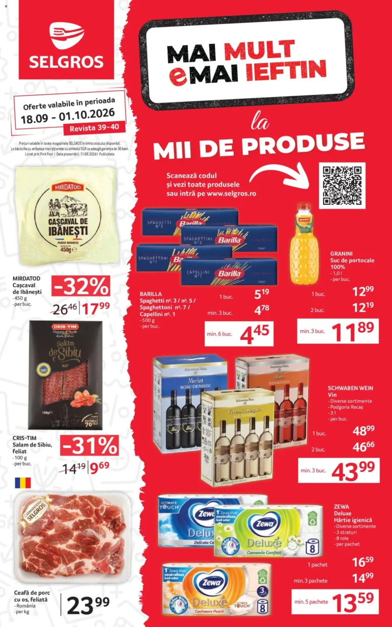 Selgros catalog 18.09.2026